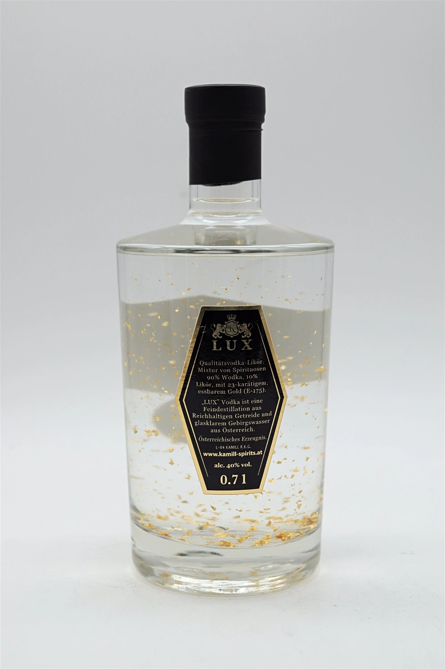Lux Premium Vodka Mit Gold 2 Lux Premium Vodka Mit Gold – Bild 2
