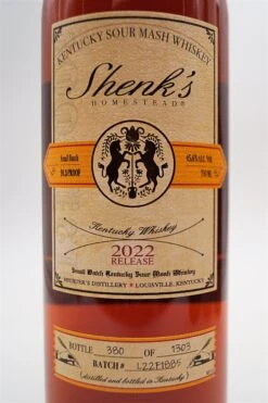 L.R. Shenks Homestead Sour Mash Whiskey -Edler Wein Genuss dsc02282