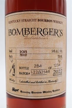 L.R. Bombergers Declaration Kentucky Straight Bourbon Whiskey -Edler Wein Genuss dsc02285