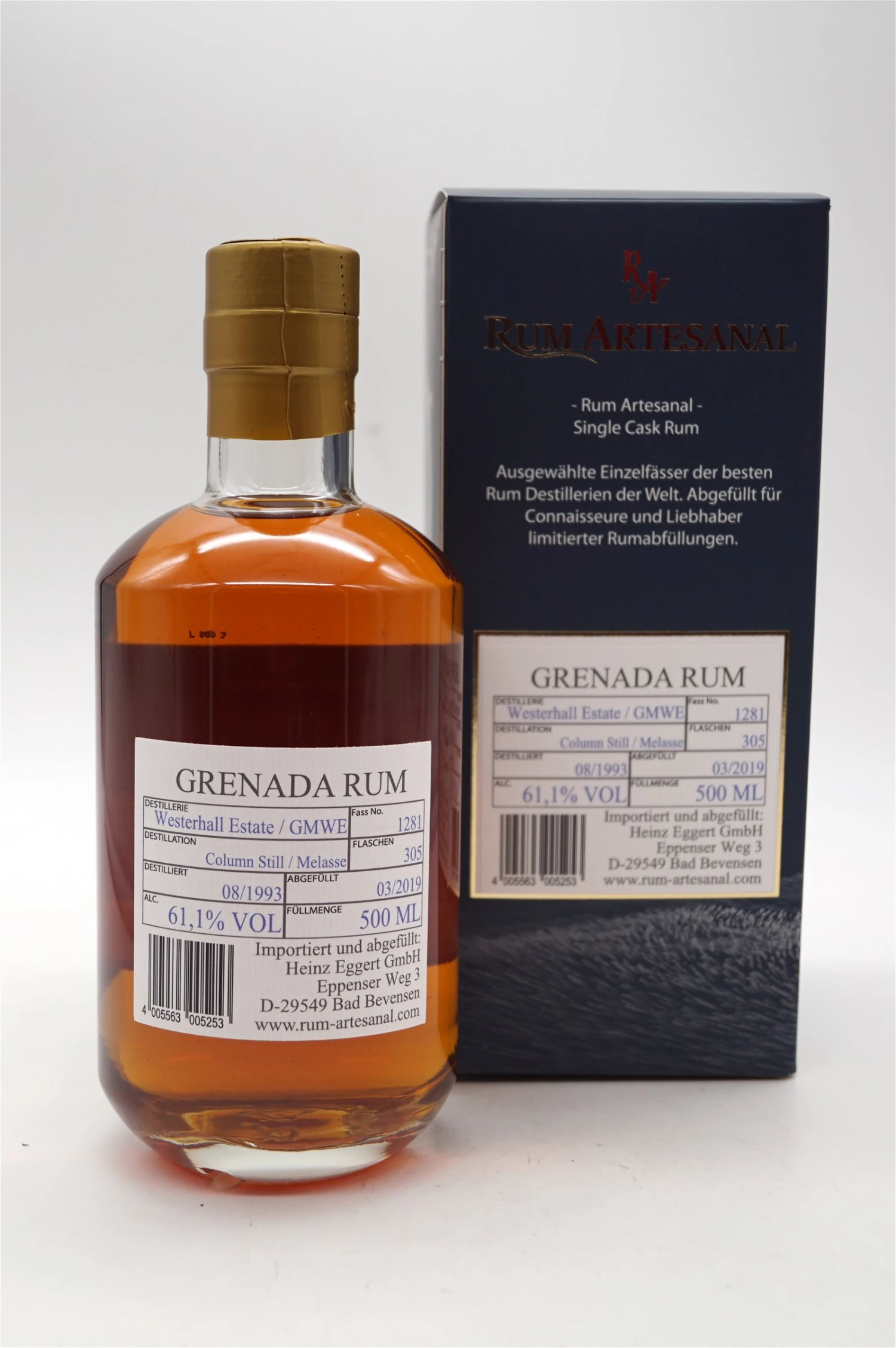 25 Jahre Grenada Westerhall Distillery Rum Fass 1281 2 25 Jahre Grenada Westerhall Distillery Rum Fass 1281 – Bild 2
