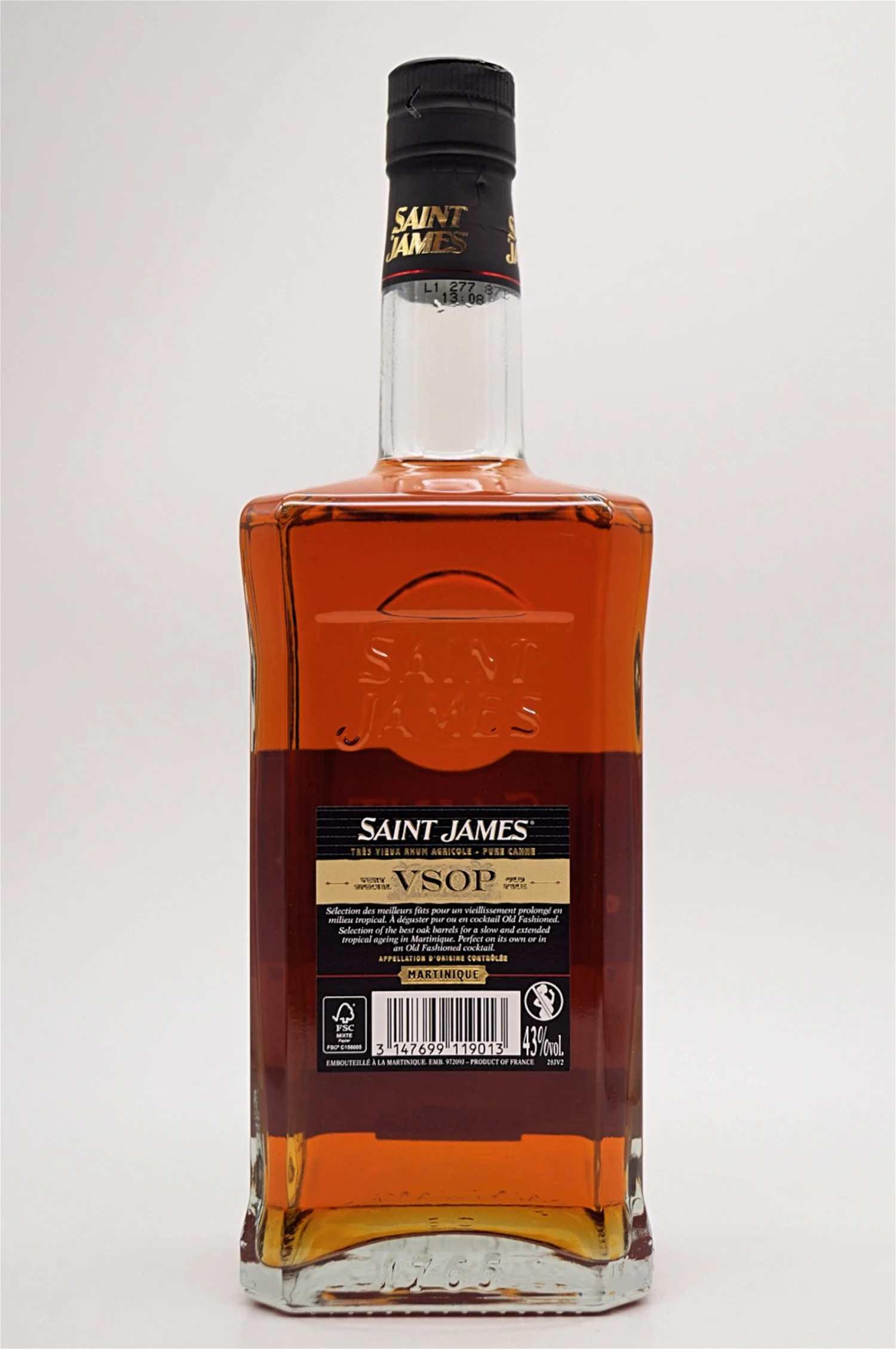 SAINT JAMES VSOP Tres Vieux Rhum Agricole 2 SAINT JAMES VSOP Tres Vieux Rhum Agricole – Bild 2