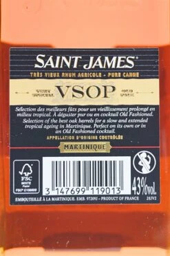 SAINT JAMES VSOP Tres Vieux Rhum Agricole 8 SAINT JAMES VSOP Tres Vieux Rhum Agricole -Edler Wein Genuss dsc09537