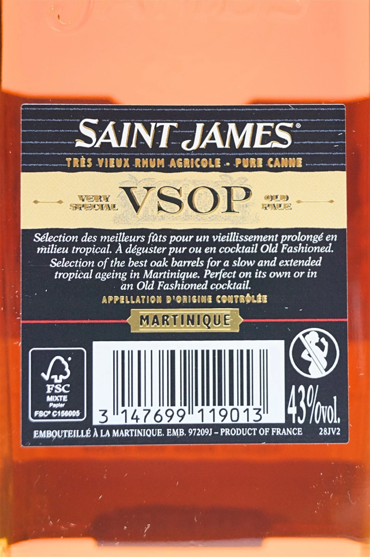 SAINT JAMES VSOP Tres Vieux Rhum Agricole 4 SAINT JAMES VSOP Tres Vieux Rhum Agricole – Bild 4