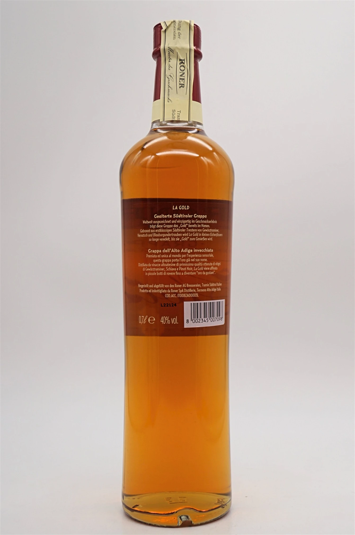 Grappa La Gold 2 Grappa La Gold – Bild 2