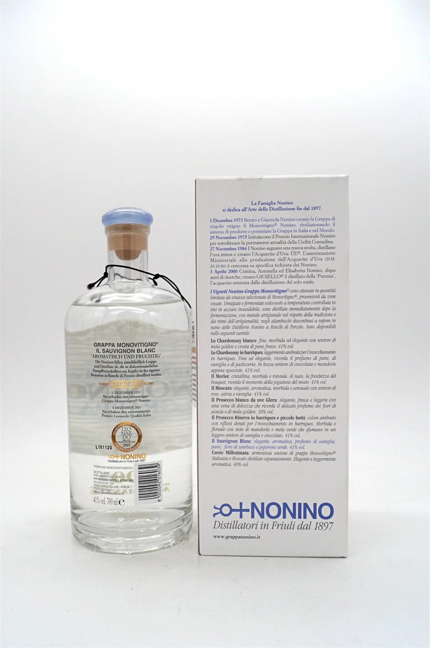 Monovitigno Blanc Il Sauvignon Grappa 2 Monovitigno Blanc Il Sauvignon Grappa – Bild 2